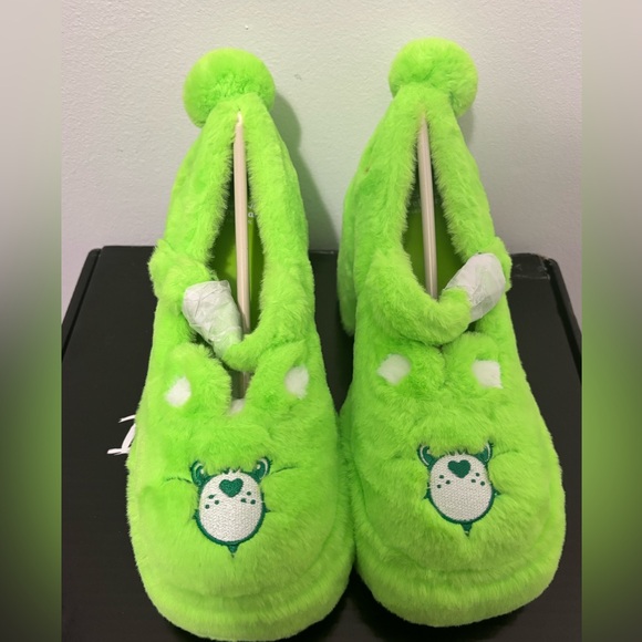 NIB Dolls Kill x Care Bears Green Love A lot Platform Mary Janes - Picture 6 of 12